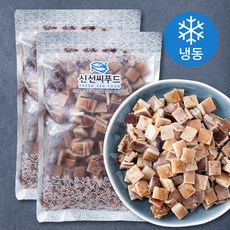신선씨푸드 오징어다이스 1.5~2cm (냉동), 500g, 2개