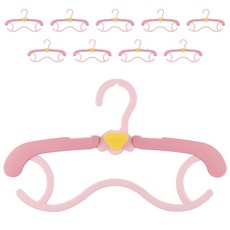 예꼬맘 아동용 옷걸이, 러블리 핑크, 10개