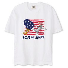 벤힛키즈 주니어용 톰과제리 라운드 반팔 티셔츠 WBTJOT2012F
