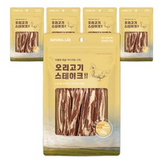 내츄럴랩 강아지 건강한육포 스테이크, 70g, 5개 - 강아지수제간식하루올데이