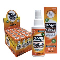 일양약품 모스커트 벅스넷프로 모기기피제, 50ml, 20개