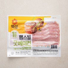 백설 햄스빌 굿베이컨, 75g, 1개