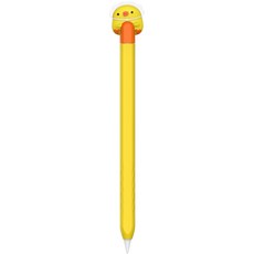 나우필 애플 펜슬 2세대 실리콘 케이스, 오리덕 오렌지, 1개