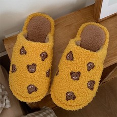 몬드스팟 여성용 미니 곰돌이 털 슬리퍼 YT_RB465_AY