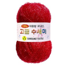 yarna 대용량 고급 수세미 100g, 레드, 1개