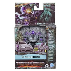 Hasbro 孩之寶 TRANSFORMERS 變形金剛 萬獸崛起 彎曲變身戰士, 1盒, NIGHTBIRD