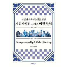 기업의 지속가능성을 위한 기업가정신 그리고 비전창업, 박영사, 방원석
