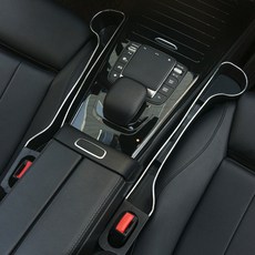 AUTO CREW 車用杯架型側邊縫隙墊 2件組 AC-S6, 1組, 黑色