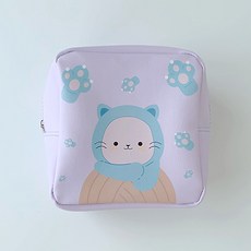 파스텔 애니멀 캐릭터 스퀘어 위생 파우치