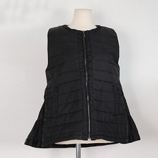 여성용 로이엘 프릴 경량 패딩 베스트
