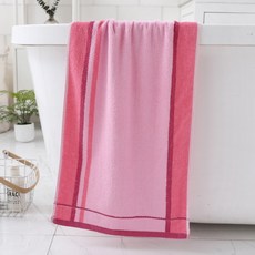 소니오 심플 소프트 샤워 바스타월 200g 폴리에스테르사, 08 라인 핑크, 1개