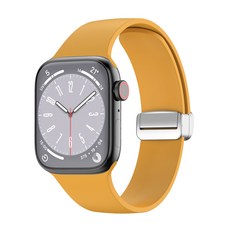 마그네틱버클 실리콘스트랩 42 / 44 / 45 / 49 mm, 옐로우