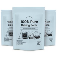 생활공식 100 Pure 베이킹소다, 2kg, 3개