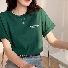 유치원초록넥타이티셔츠