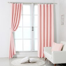 핑크색커튼