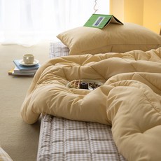 maatila Stay系列 Premium 薄被, 末黃色 Q(195*210 公分) 1入, Q 195*210cm, 芥末黃色