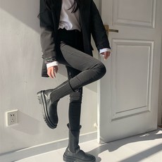 여성용 블랙101 메암 스키니진 데님 청바지 CH-2318492