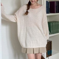 봉봉스토리 이프온리 박스 임산부 니트 티셔츠