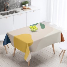 마켓에이 노르딕스타일 린넨 아트 테이블커버, TYPE 9, 85 x 85 cm