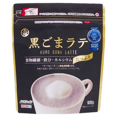 九鬼 黑芝麻拿鐵 沖泡飲料, 日本進口, 含膳食纖維/鐵/鈣, 冷熱皆宜, 夾鏈式封口設計, 150g, 1包