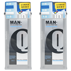 MAN-Q S3 氨基酸修護全效潔淨露-350ml, 2瓶