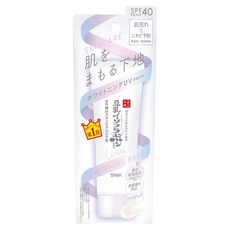 SANA 莎娜 豆乳美肌煥白光透妝前乳 SPF40 PA+++，6合1機能：化妝水、美容液、乳液、乳霜、抗UV、妝前打底, 煥白光透, 1條