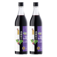 陳稼莊 桑椹原汁 無糖，100%原汁，風味濃郁，適合各種飲品和料理 600ml, 2瓶