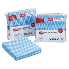 LICK 力可潔 拋棄式萬用清潔布 30張, 30cm X 30cm, 乾濕兩用, 吸水吸油, 柔韌耐用, 不易掉屑, 台灣製, 2包