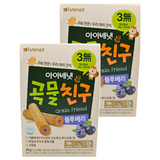 ivenet 艾維特 穀物棒棒 藍莓口味, 韓國產穀物, 獨立包裝, 藍莓, 40g, 2盒