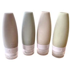 旅行分裝瓶組 Set 四入, 60ml 旅行分裝瓶, 莫蘭迪色, 1組