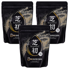 SESAOLE 芝初 高鈣黑芝麻粉, 200g, 3包