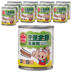 牛頭牌 金鑽玉米粒, 真空封罐技術, SGS檢驗合格, 無添加防腐劑, 適合素食者, 泰國原裝進口, 185g, 10罐