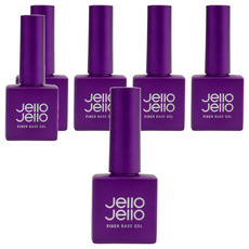Jello Jello 定型底層凝膠，強化固定力，平均維持四周以上，維持美甲的樣貌, 透明, 10ml, 6瓶