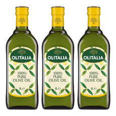 OLITALIA 奧利塔 純橄欖油, 世界星級主廚首選, 品質卓越, 1L, 3瓶