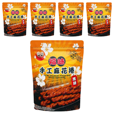 福味 手工麻花捲 (黑糖口味), 新食感麻花捲, 75g, 5包