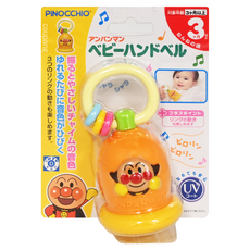 PiNOCCHiO ANPANMAN 麵包超人 嬰兒手搖鈴, 日本知名人氣卡通造型，趣味搖晃有聲互動，專為幼童小手設計, 1個