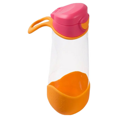 b.box tritan 直飲水壺, 600ml大容量, 適合3~8歲兒童, 草莓粉, 600ml, 1個