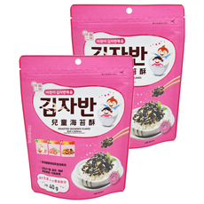 韓味不二 兒童海苔酥，添加7種蔬果海鮮與堅果，40g, 2包