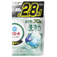 ARIEL Pro 4D立體洗衣膠球補充包 綠色室內曬衣, 31顆, 4袋