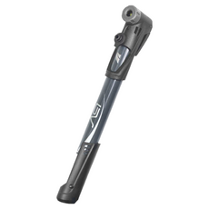 BV 攜帶式打氣筒，鐵灰色，美/法式 免轉換，最大氣壓120PSI, 灰色, 1個