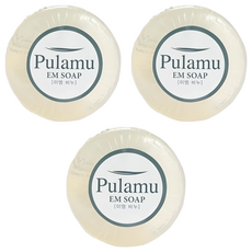Pulamu Evermiracle 透明發酵洗面皂, EM 洗面皂, 102g, 3個