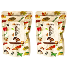 元氣家 香菇脆片, 嚴選新鮮香菇製成, 富含膳食纖維, 無添加色素, 無添加人工香料及防腐劑, 100g, 2包