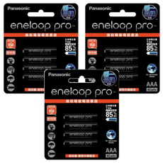 Panasonic eneloop pro 台灣公司貨 鎳氫充電電池4號 BK-4HCCE4BTW, 4入, 3組