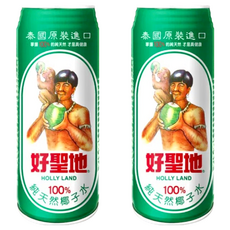 好聖地 100%純天然椰子水, 清涼解渴 補充電解質, 520ml, 2罐
