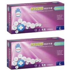 PROTOS 多倍 大友檢診手套 未滅菌 無粉PVC手套, M, 2盒