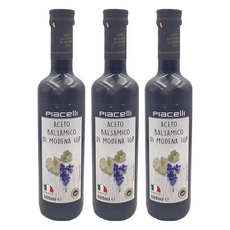 Piacelli 巴薩米克醋，500毫升, 500ml, 3瓶
