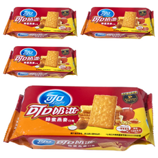 可口 蜂蜜燕麥 餅乾 一條裝, 100g, 4包