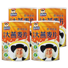 QUAKER 桂格 大燕麥片, 1.1kg, 4罐