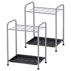 Useful Design 悠室屋家居 Easy15格雨傘架, 台灣製造, 分格置放, 附集水盤, DIY組裝, 48 x 29 x 61cm, 2個, 不分色