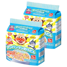 NISSIN 日清麵包超人烏龍拉麵 Set 3包, Q彈麵條, 美味湯頭, 2分鐘上桌, 90g, 2袋